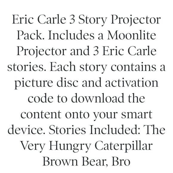 Moonlite Storytime Projector Eric Carle 3 Story Pack Very Hungry Caterpillar - Picture 7 of 7